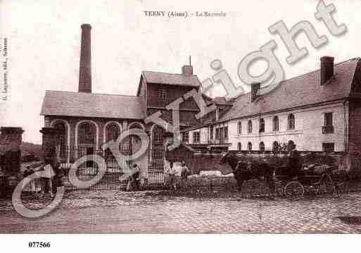 Ville de TERNY, carte postale ancienne