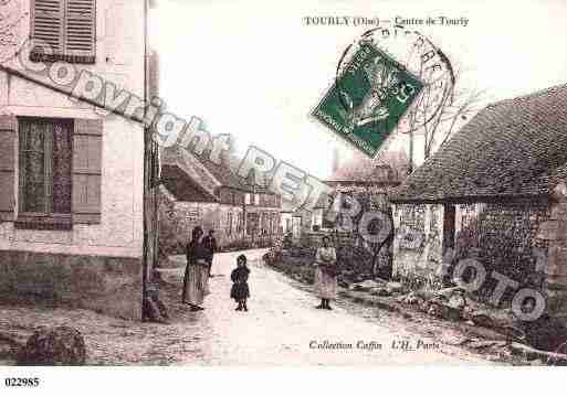 Ville de TOURLY, carte postale ancienne