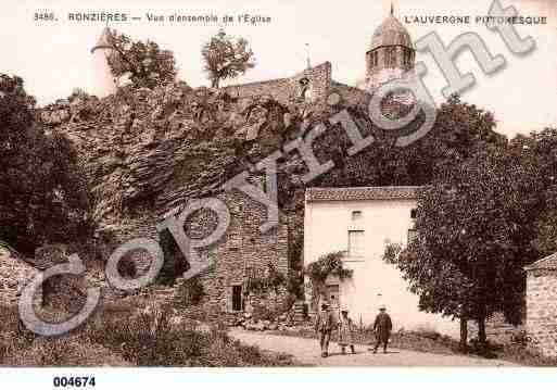 Ville de TOURZELRONZIERES, carte postale ancienne