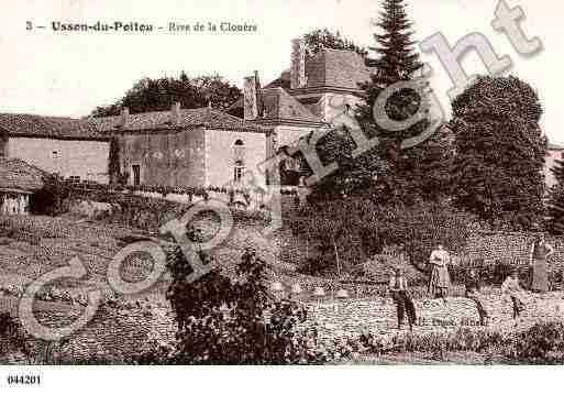 Ville de USSONDUPOITOU, carte postale ancienne