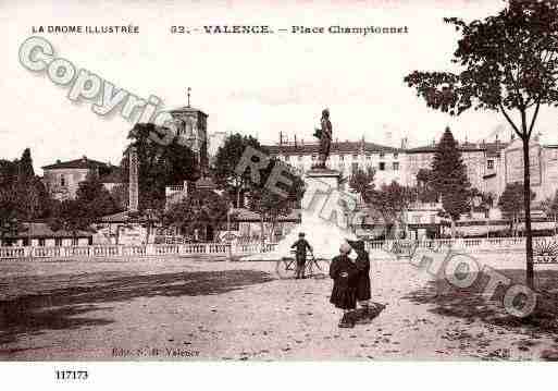 Ville de VALENCE, carte postale ancienne