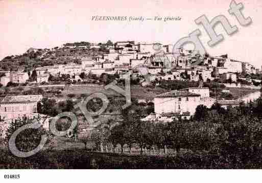 Ville de VEZENOBRES, carte postale ancienne