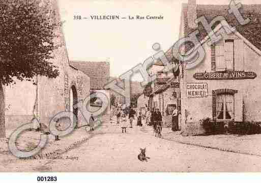 Ville de VILLECIEN, carte postale ancienne