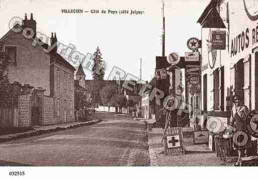 Ville de VILLECIEN, carte postale ancienne