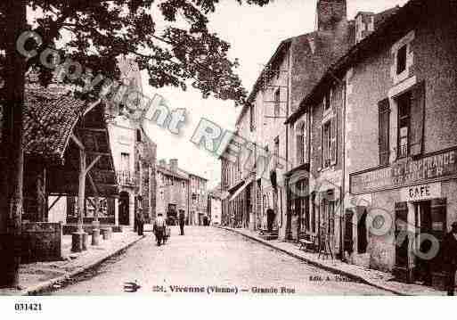 Ville de VIVONNE, carte postale ancienne