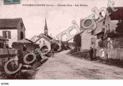 Ville de VOUJEAUCOURT, carte postale ancienne