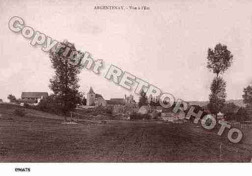 Ville de ARGENTENAY, carte postale ancienne