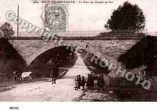 Ville de BAINDEBRETAGNE, carte postale ancienne