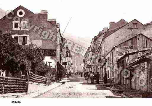 Ville de BAREGES, carte postale ancienne