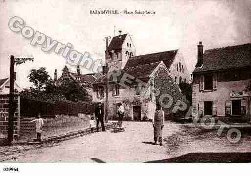 Ville de BAZAINVILLE, carte postale ancienne