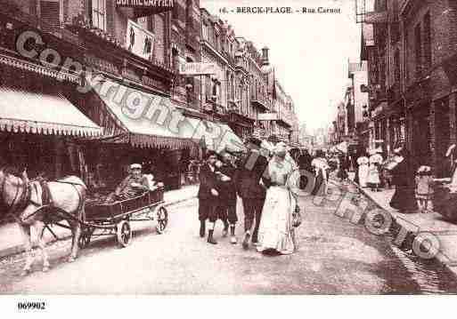 Ville de BERCK, carte postale ancienne