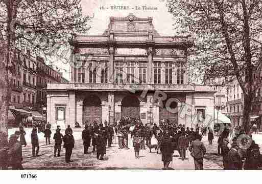 Ville de BEZIERS, carte postale ancienne