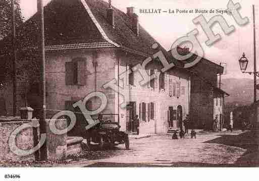 Ville de BILLIAT, carte postale ancienne