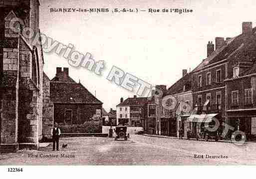 Ville de BLANZY, carte postale ancienne