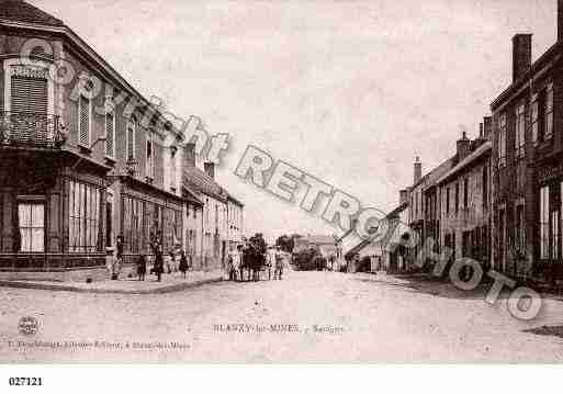 Ville de BLANZY, carte postale ancienne