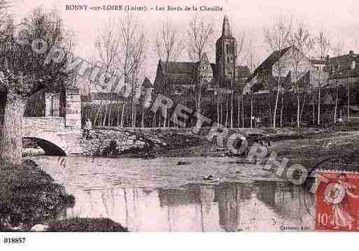 Ville de BONNYSURLOIRE, carte postale ancienne