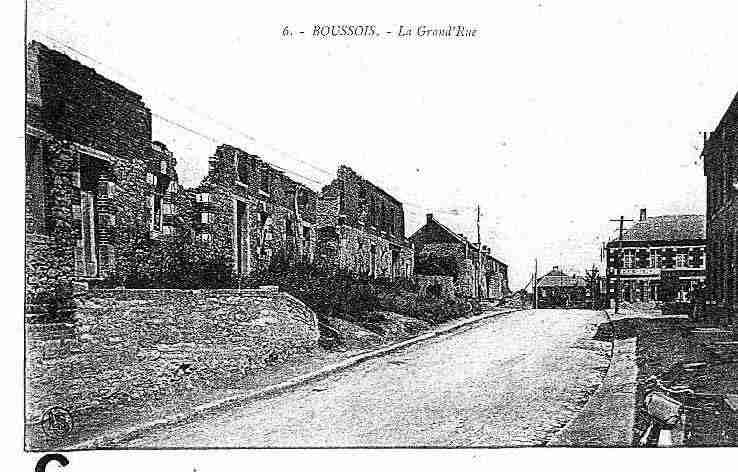 Ville de BOUSSOIS, carte postale ancienne