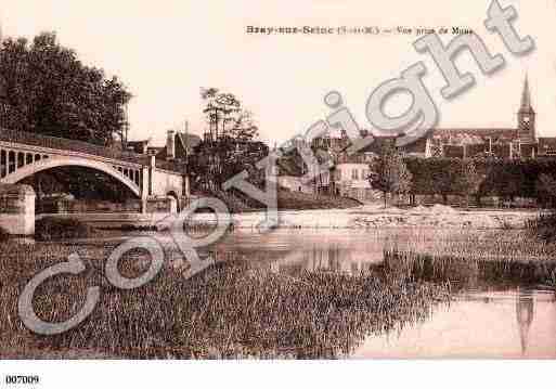 Ville de BRAYSURSEINE, carte postale ancienne