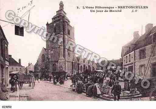 Ville de BRETONCELLES, carte postale ancienne