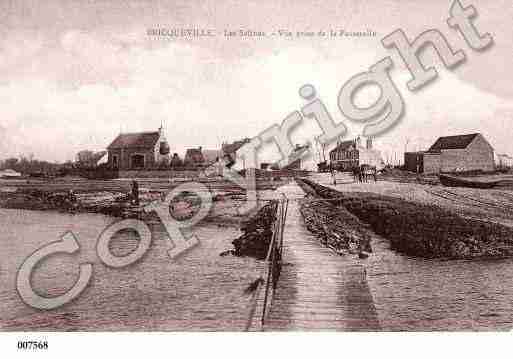 Ville de BRICQUEVILLESURMER, carte postale ancienne