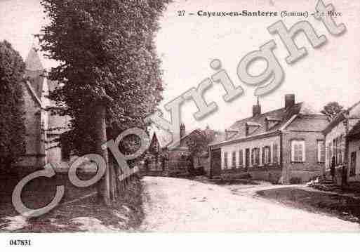 Ville de CAYEUXENSANTERRE, carte postale ancienne