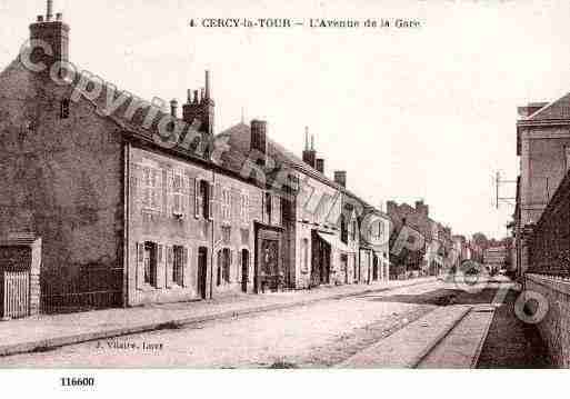 Ville de CERCYLATOUR, carte postale ancienne