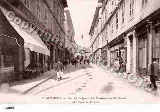 Ville de CHAMBERY, carte postale ancienne