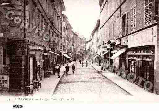 Ville de CHAMBERY, carte postale ancienne