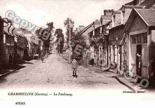 Ville de CHAMBOULIVE, carte postale ancienne