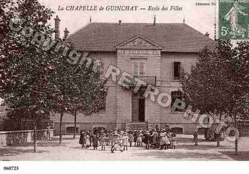 Ville de CHAPELLEDEGUINCHAY(LA), carte postale ancienne