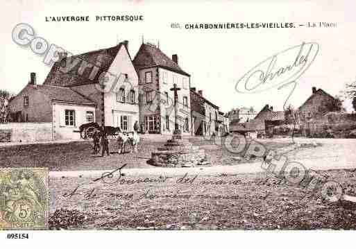 Ville de CHARBONNIERESLESVIEILLES, carte postale ancienne