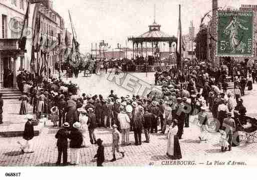 Ville de CHERBOURG, carte postale ancienne