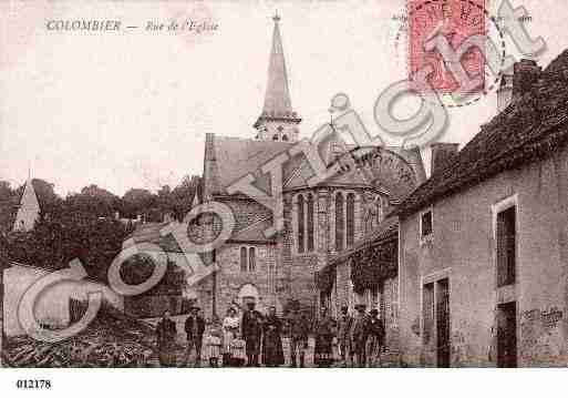 Ville de COLOMBIER, carte postale ancienne