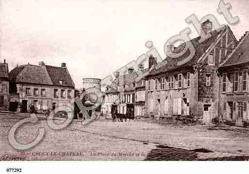 Ville de COUCYLECHATEAUAUFFRIQUE, carte postale ancienne