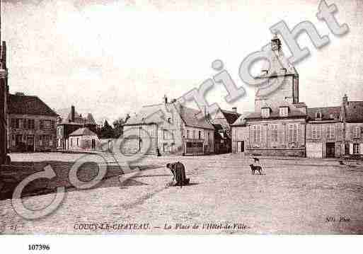 Ville de COUCYLECHATEAUAUFFRIQUE, carte postale ancienne