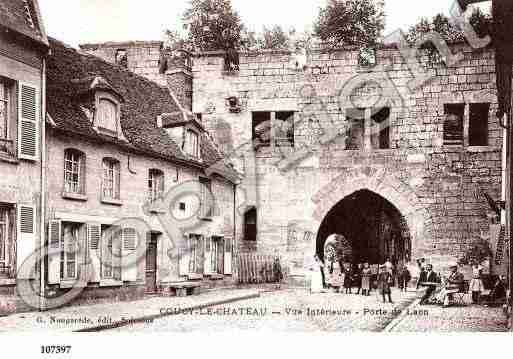 Ville de COUCYLECHATEAUAUFFRIQUE, carte postale ancienne