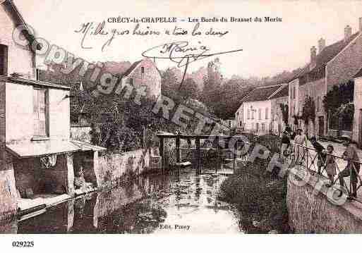 Ville de CRECYLACHAPELLE, carte postale ancienne