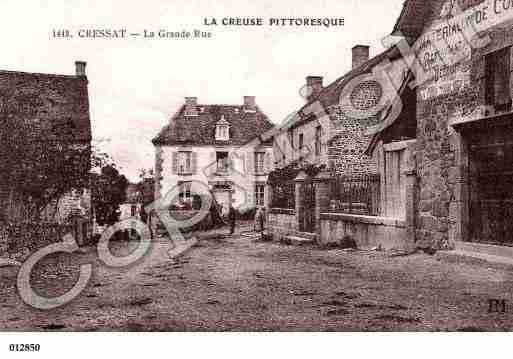 Ville de CRESSAT, carte postale ancienne