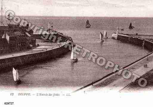 Ville de DIEPPE, carte postale ancienne