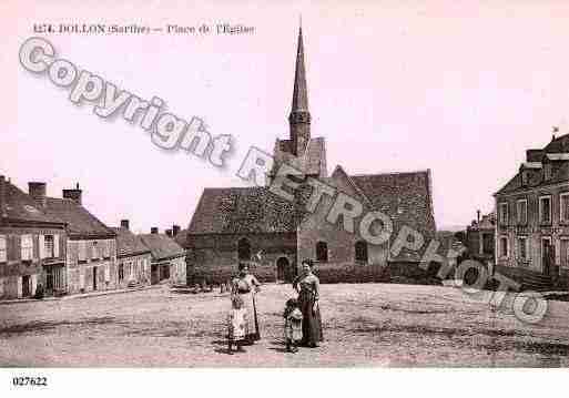 Ville de DOLLON, carte postale ancienne