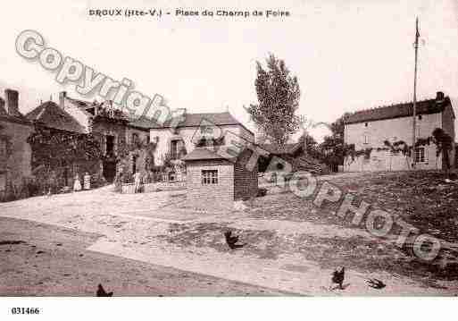 Ville de DROUX, carte postale ancienne