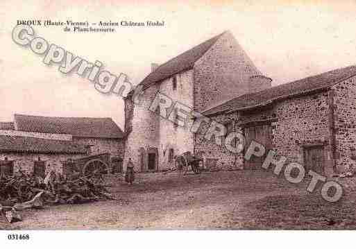 Ville de DROUX, carte postale ancienne