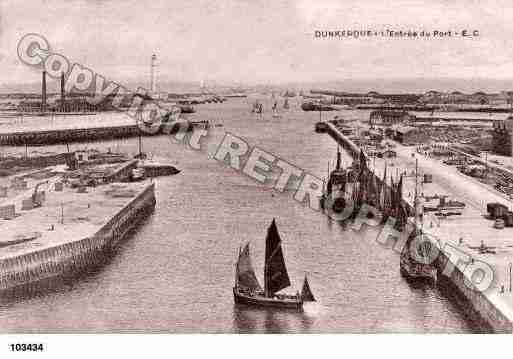 Ville de DUNKERQUE, carte postale ancienne