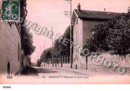 Ville de ERMONT, carte postale ancienne