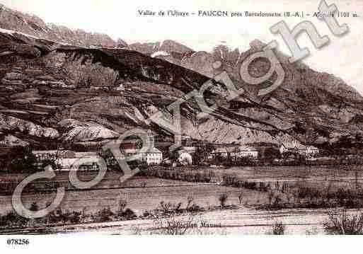 Ville de FAUCONDEBARCELONNETTE, carte postale ancienne