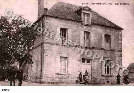 Ville de FLEURYSURLOIRE, carte postale ancienne