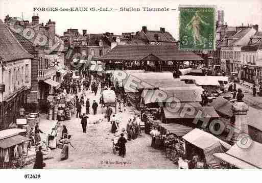 Ville de FORGESLESEAUX, carte postale ancienne