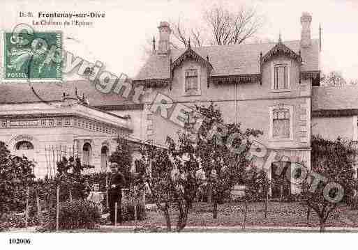 Ville de FRONTENAYSURDIVE, carte postale ancienne