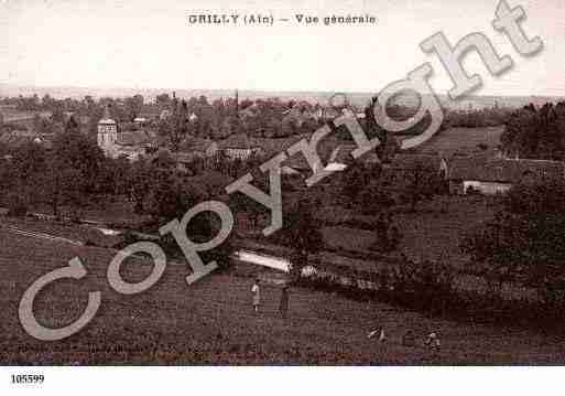 Ville de GRILLY, carte postale ancienne Ville de GRILLY, carte postale ancienne