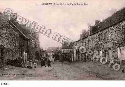 Ville de GUIPRY, carte postale ancienne